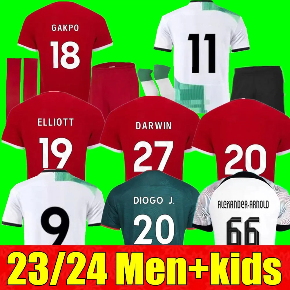 

soccer jerseys Player Diogo FIRMINOLuis DIaz football shirts 2023 24 men kids kits uniforms Alexander Arnold DARWIN Carvalho soccer clothes