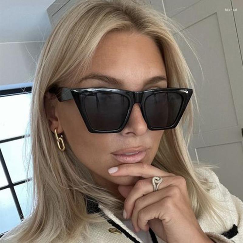 

Sunglasses Classic Black Cat Eye Women Fashion Brand Designer Sun Glasses Female Sexy Cateye Shades Eyewear