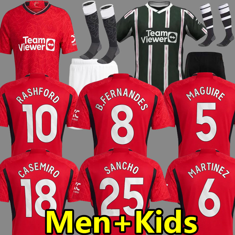 

23 24 RASHFORD B. FERNANDES soccer jerseys CASEMIRO MARTINEZ ANTONY SANCHO ERIKSEN FRED MAGUIRE SHAW MancHEstErS MANS UTDS 2023 2024 football shirt men kids kits set, 23 24 away patch