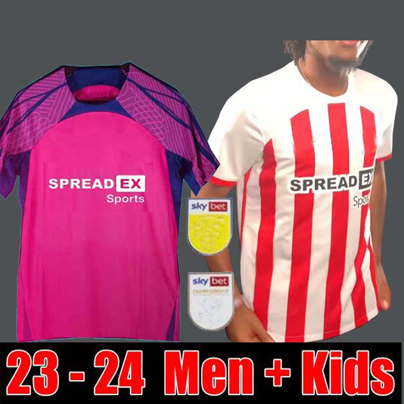 

23 24 SUNDERLAND Soccer Jerseys STEWART SIMMS ROBERTS AMAD CLARKE DAJAKU EMBLETON EVANS O'NIEN Football Shirt PRITCHARD Mens Kids Kit HOME 666, Away adult