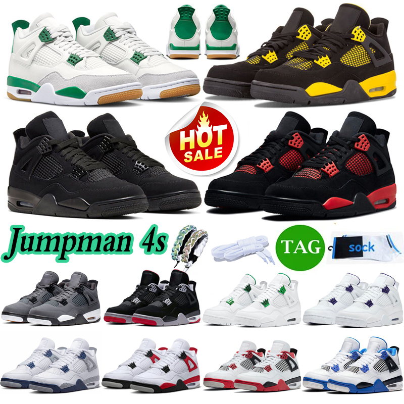 

Jumpman 4 Basketball Shoes Men Women 4s Pine Green Seafoam Military Black Cat Midnight Navy red cement Oreo Thunder Bred Mens Trainers blank canvas Sneakers leather, #31 messy room