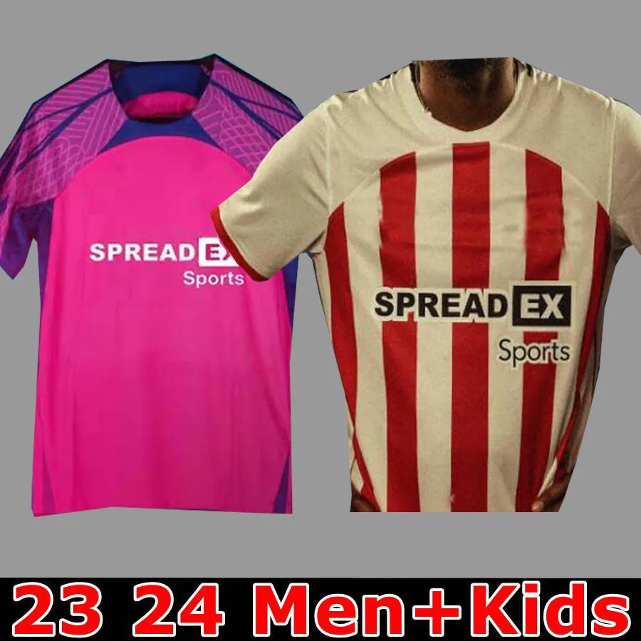 

23 24 SUNDERLAND Home Soccer Jerseys STEWART SIMMS ROBERTS AMAD CLARKE DAJAKU EMBLETON EVANS O'NIEN Football Shirt PRITCHARD Mens Kids Kit, 23 24 away aldult