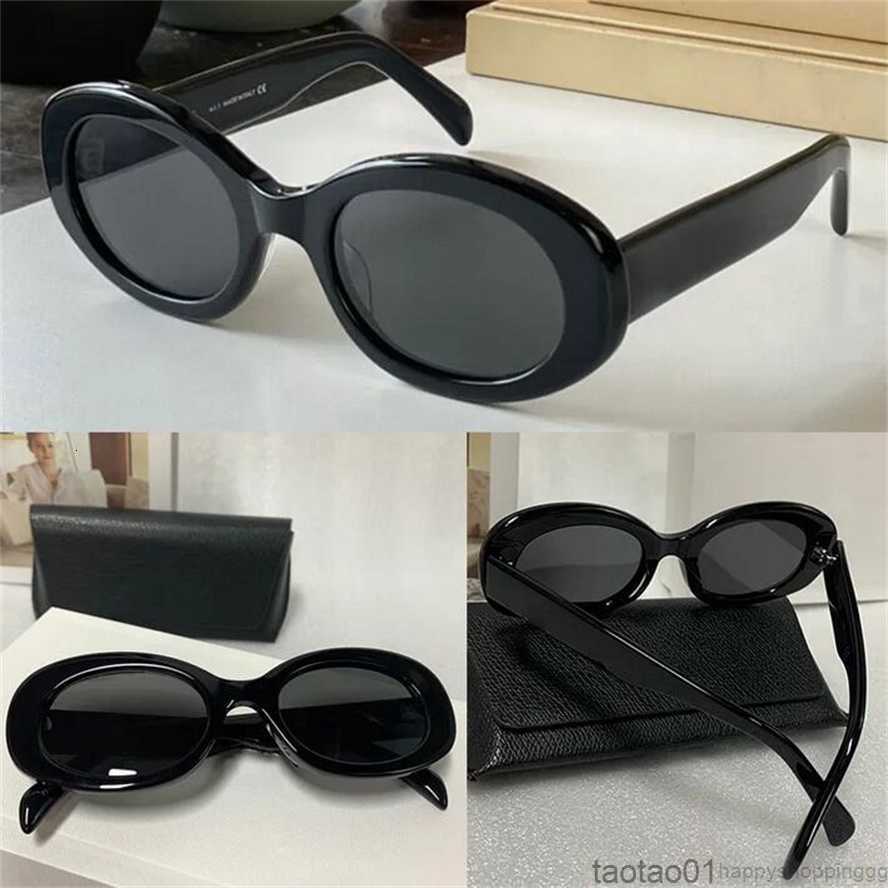 

Arc De Triomphe Sunglasses 01 Cool Blonde Havana Acetate Frame Oval with Temple Ins Net Red Same Style Glasses 40194 Small Sexy Womantfjerd1s