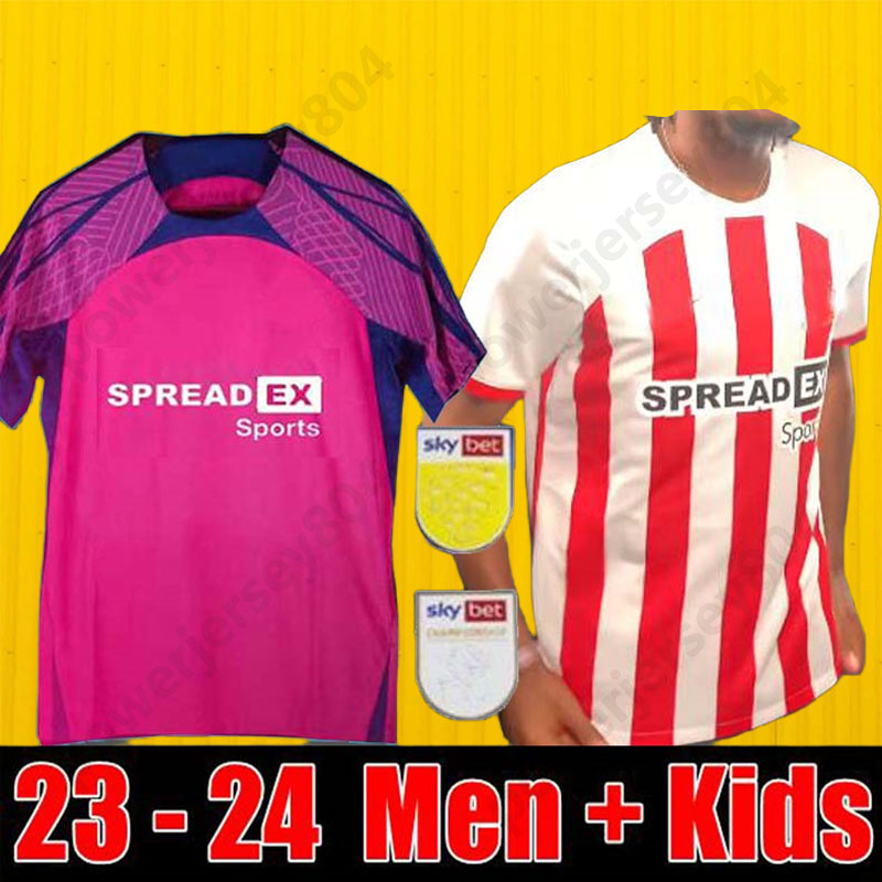 

new 23 24 Home Soccer Jerseys STEWART SIMMS ROBERTS AMAD CLARKE DAJAKU EMBLETON EVANS O'NIEN Football Shirt PRITCHARD Mens Kids Kit, 22 23 away sponsor
