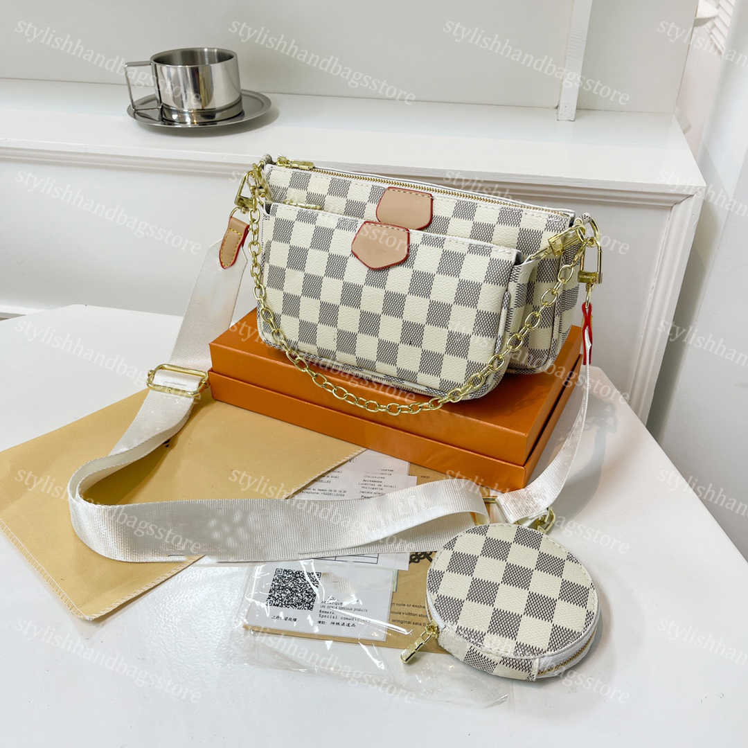 

designer bag Top quality pochette bags Woven shoulder strap three in one mahjong bag women one shoulder crossbody bag handbag wallet stylishhandbagsstore