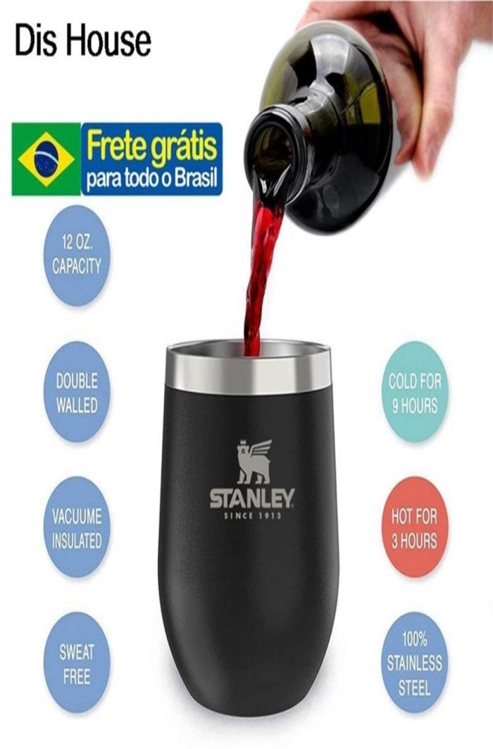 

12oz Stainless Steel Wine Copo Cafe Double Walled Insulated Tumblers With Straw Egg Tumbler Travel Caneca Trmica Tasses 2204235203613