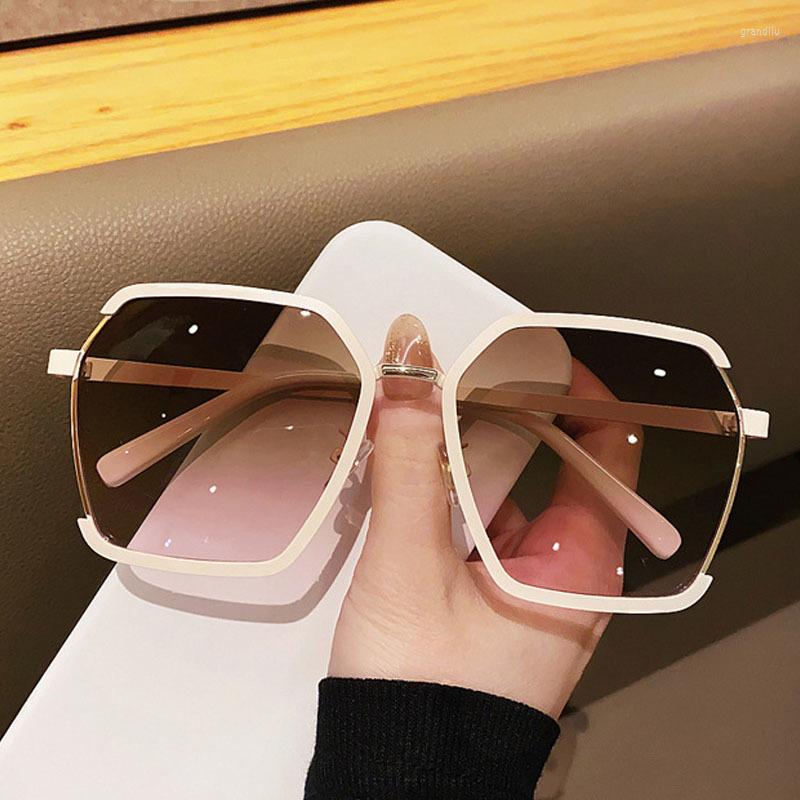 

Sunglasses Women Luxury Square For Men Oversized White Tea Original Brand Design Sun Glasses Female Fashion Shades Eyewear