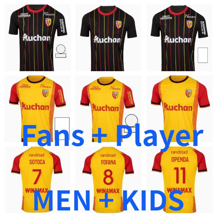 

23 24 maillot RC Lens soccer jerseys KAKUTA GANAGO SOTOCA FOFANA GRADIT FORTES BANZA frankowski 2023 2024 Football Shirts men kids Kits Equipment fans player version