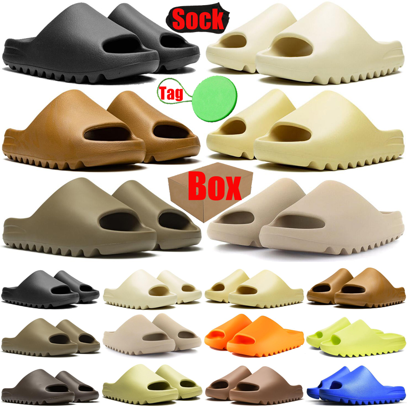 

With Box Designer sandal slipper sliders for men women sandals slide pantoufle mules mens womens slides slippers trainers flip flops sandles, #1 onyx