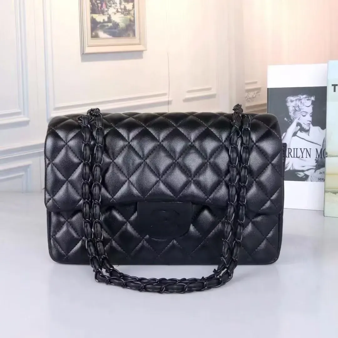 

Designer Bag Womens Wallet Black Handbag Caviar Bags Gold Chain Bag Classic Flap Designer Shoulder Bag Luxury Crossbody Designer Bags Woc Satchel Fashion 40157, 01