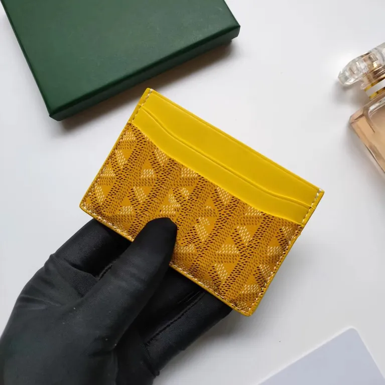 

Luxury Designer Card Holder Mini Short Wallet 10A High Quality Genuine Leather Women's Fashion Key Ring Credit Coin Purses With Box And Dust Bag, Grey