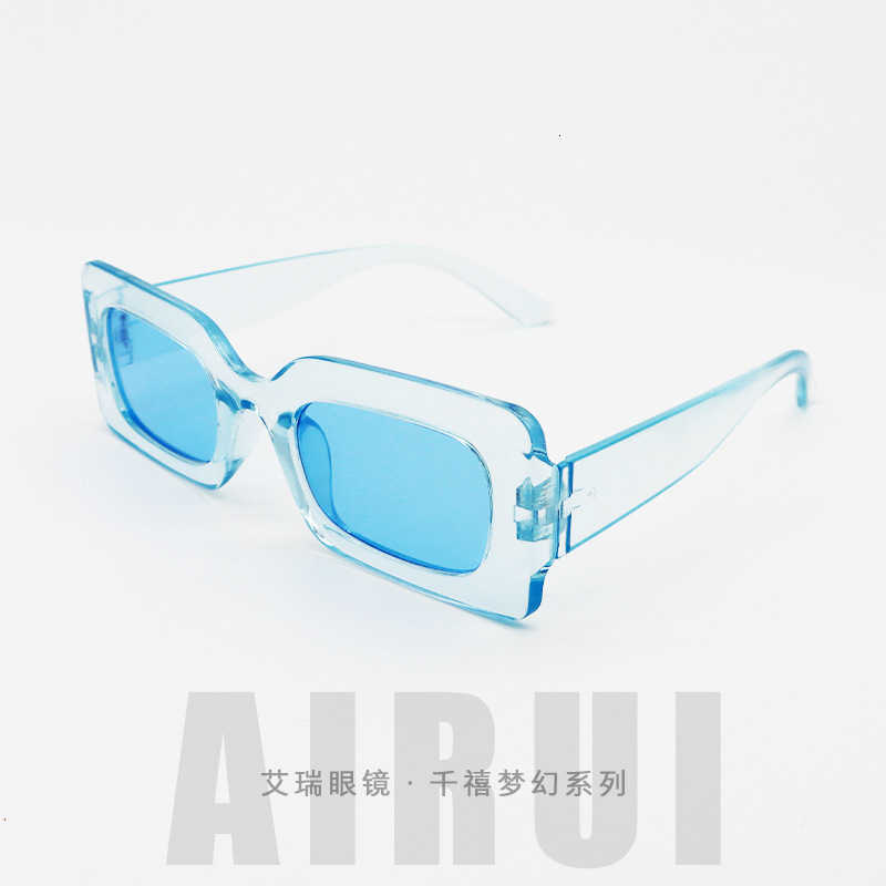 New women's frame sunglasses niche personality colorful hip-hop small beach glasses-image-883388994
