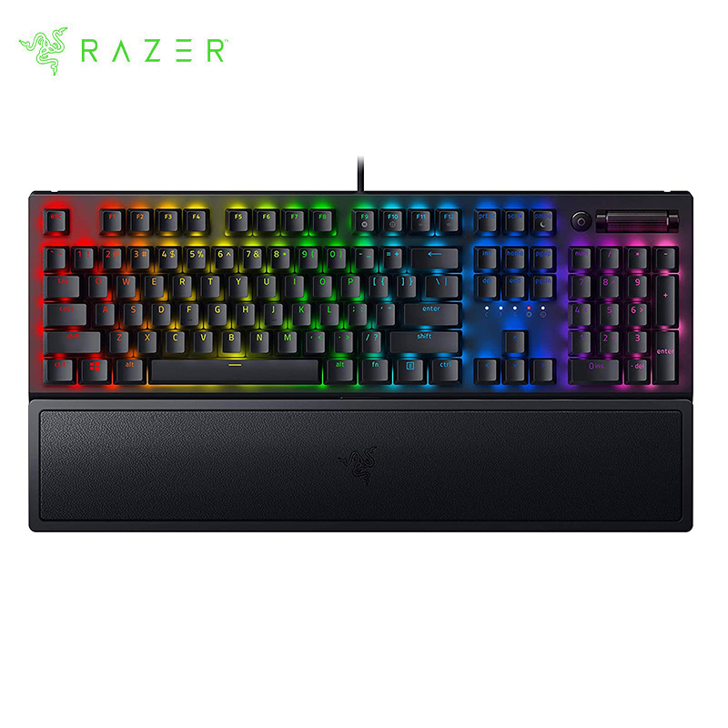 

Original Razer BlackWidow V3 Wired 104 Keys Mechanical Gaming Keyboard Transparent Switch Housing Doubleshot ABS Keycaps