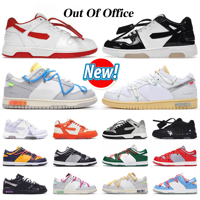 

low Men Women Casual Shoes Fire Red Reverse Mocha Sail White Virgil Ablohs Designer whites out of office Womens Mens Trainers Sports Sneakers