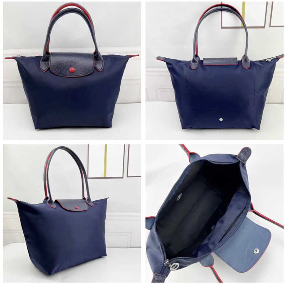 

Top Handle Longchammp Tote Bag Large Nylon Designer Dumpling Bag Canvas Hobo Clutch Shopping Bags Women Shoulder Underarm Handbag Zipper Mens Cross Body Stuff Sacks, Dark blue