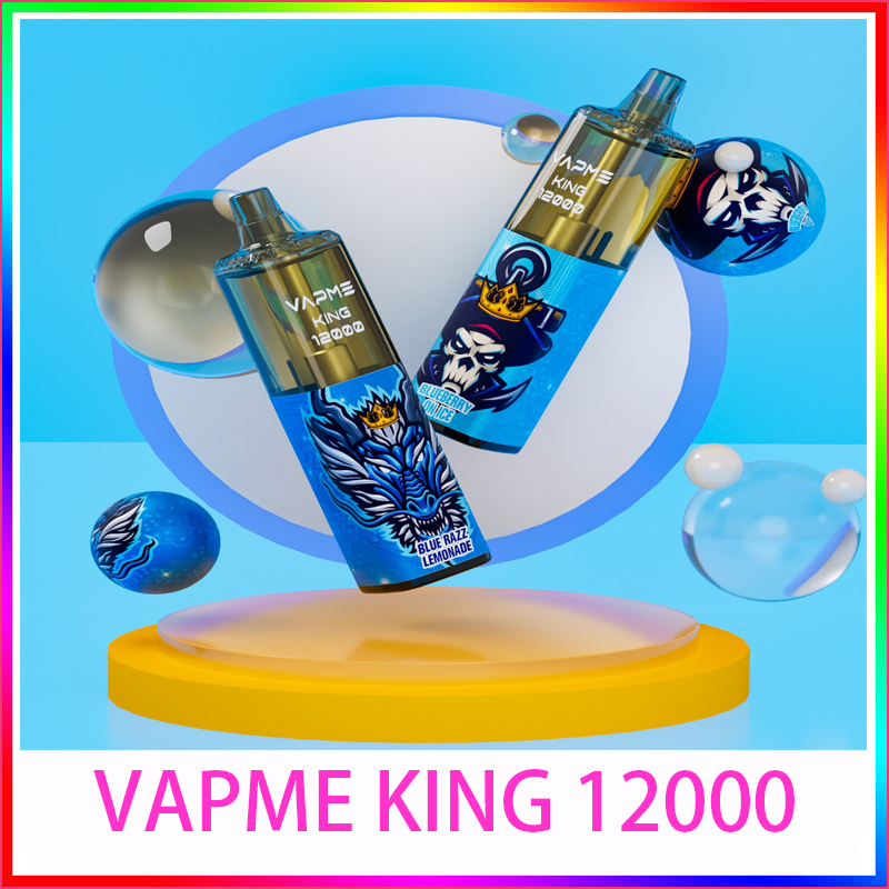 

Original VAPME 12000 Puff 12k Disposable Vape Pen E Cigarette 650mAh Rechargeable Battery Airflow Prefilled Pod Kit 12 colors 9Control Mesh Coil 20ml Cigvapes