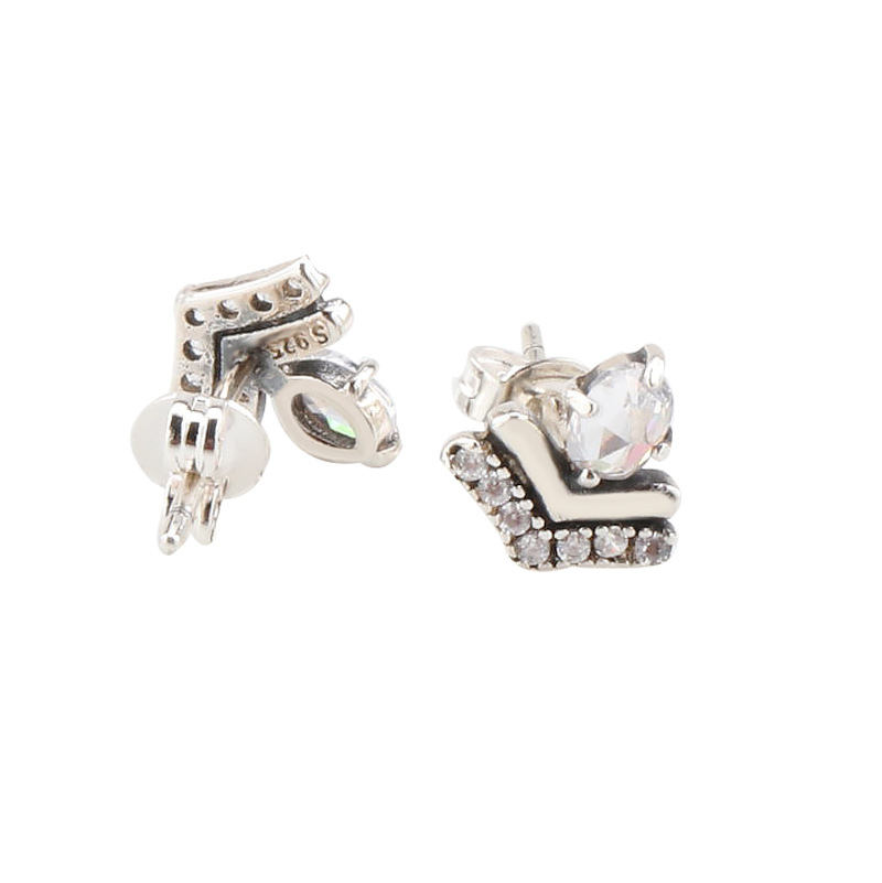 Boucles d'oreilles en platine pour femmes de style rétro - Conception de la lunette pour les cadeaux des festivals