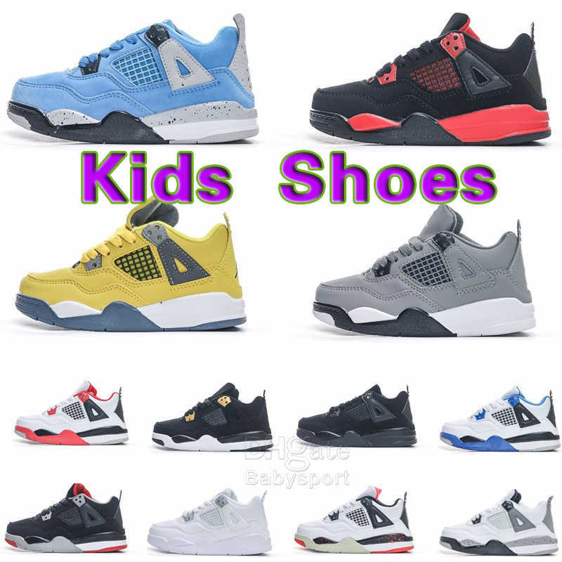 

Boys Basketball 4 Jumpman 4s Shoe Kids Shoes Children Black Mid Sneaker Chicago Designer Military Cat Trainers Baby Kid Youth Toddler Infants Sports Athletic 2023, Separate color