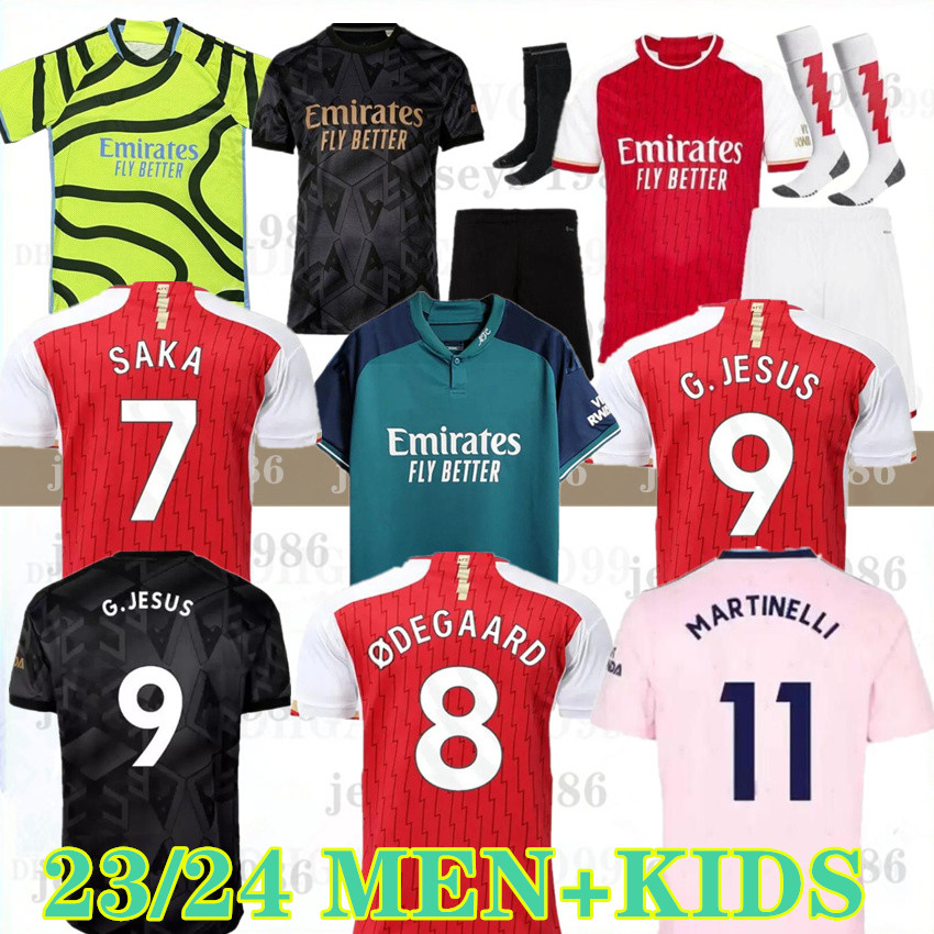 

23 24 SAKA ARsen soccer jerseys SMITH ROWE G.JESUS SALIBA ODEGAARD MARTINELLI 23 24 NKETIAH football kits shirt Men Kids boys sets uniforms 66888, Gk