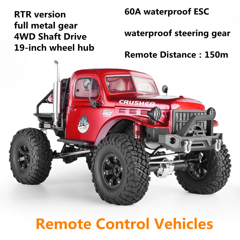 

RTR Version RC Car 1:10 All-Terrain Climbing Car 2.4G RC Off-Road Vehicle RGT Full Metal Gear Model Cars