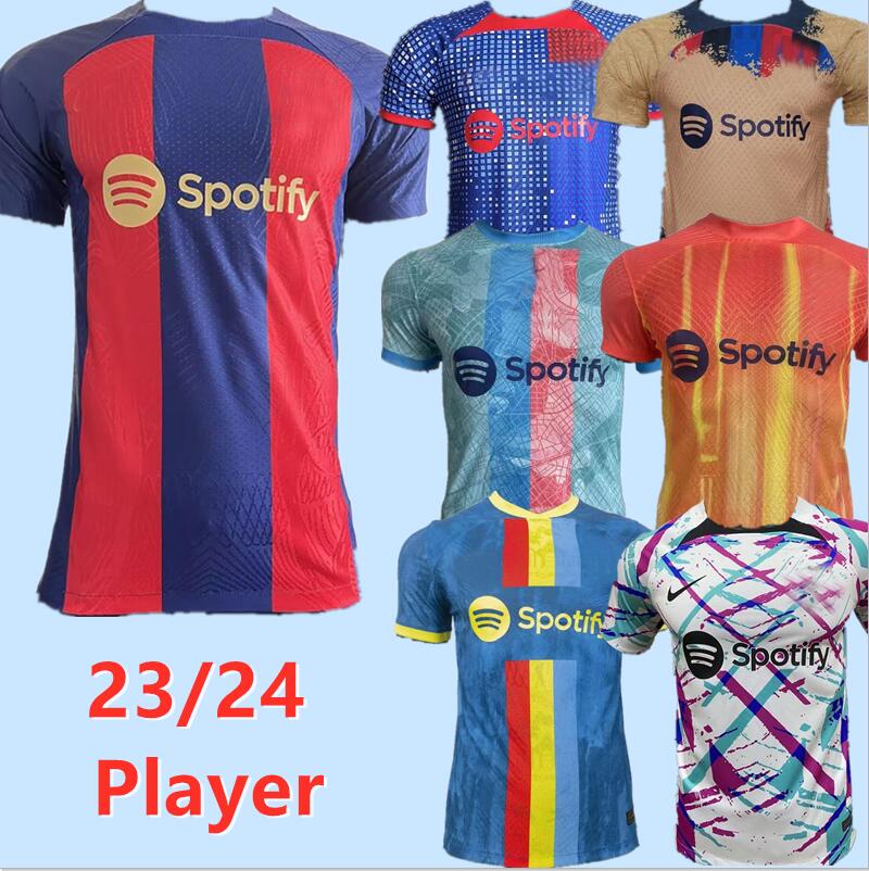 

Player version 2023 2024 LEWANDOWSKI soccer jerseys Long sleeve 23 24 ANSU FATI BARCELONAS PEDRI GAVI F. DE JONG DEMBELE Camisetas football shirt