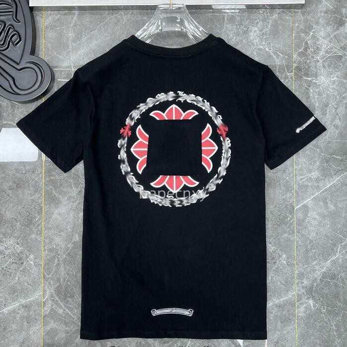 

Fashion Mens Classic t Shirts Brand Top T-shirts Ch White Short Sweater Casual Embossed Letter Horseshoe Sanskrit Cross Pattern Designers Tees Women Tshirts 2024, Dar56