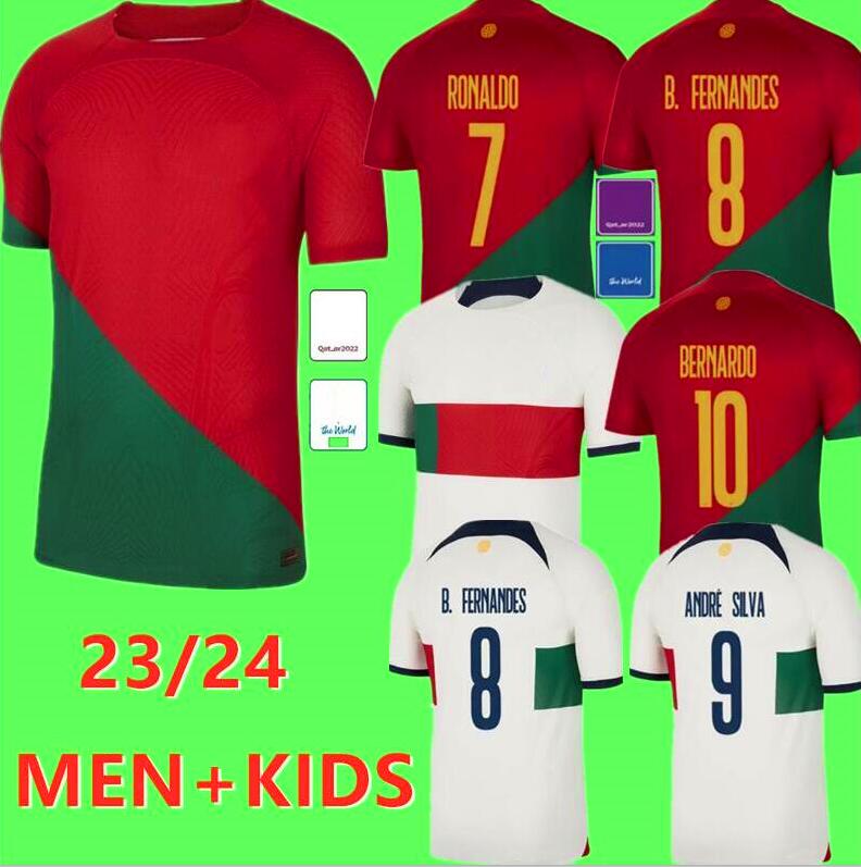 

22 23 Portugal soccer jerseys JOAO FELIX PEPE BERMARDO B.FERNANDES camisa de futebol 2022 2023 J.MOUTINHO football shirt Men Kids kit women DIOGO J. OTAVIO Guedes S-4XL