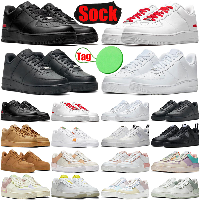 

af1 for one 1 running shoes for men women White Black mens trainers outdoor sports sneakers casual airforce 1, #8 wheat