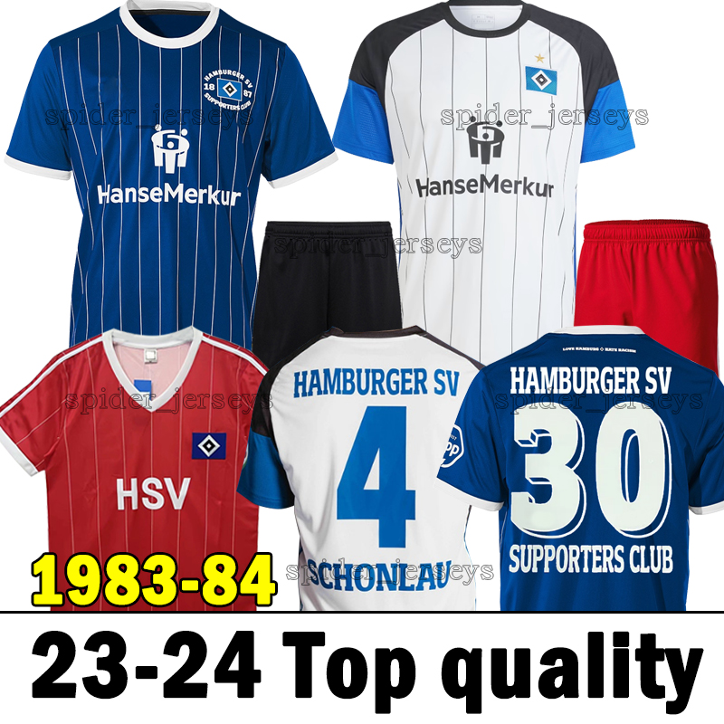 

23 24 Hamburger SV Soccer Jerseys Retro 1983 84 Home Football Shirts Rothosen Benes Hanseaten GLATZEL REIS Oztunali 2023 2024 HSV Jatta Men Uniforms Special Kids kits, Hanbao 22-23 home