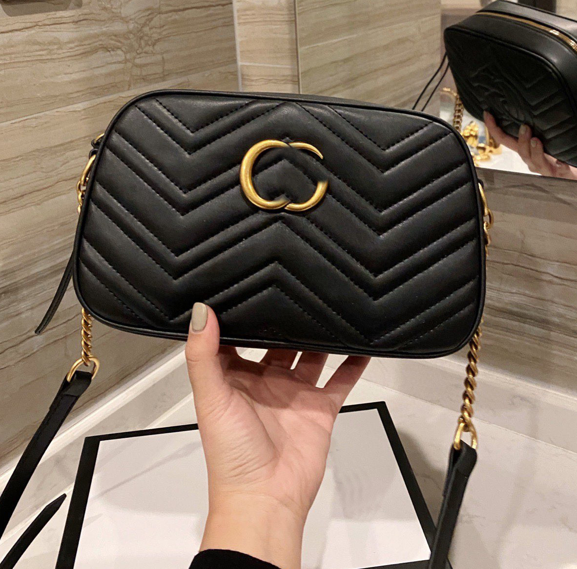

10A High Quality luxurys designers bag Fashion tote womens CrossBody Shoulder Bags Letter Handbag ladies purse Chains Cross Body Clutch Camera Handbags dhgate bag, White with logo