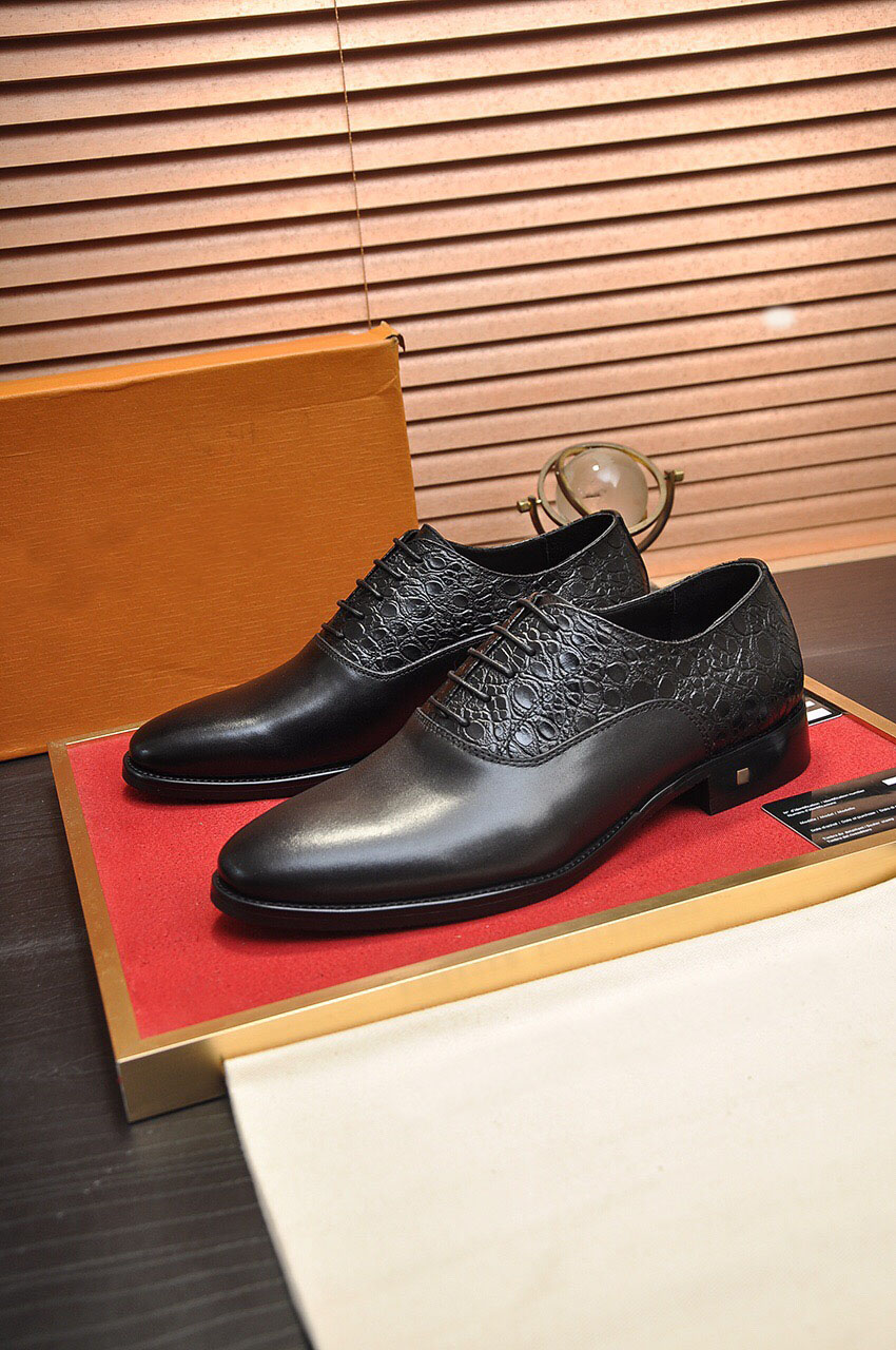 2023 Mens Wedding Groom Party Dress Chaussures Mode Casual Lace Up Mocassins Hommes Marque Designer Mocassins Respirant Appartements Taille 38-45