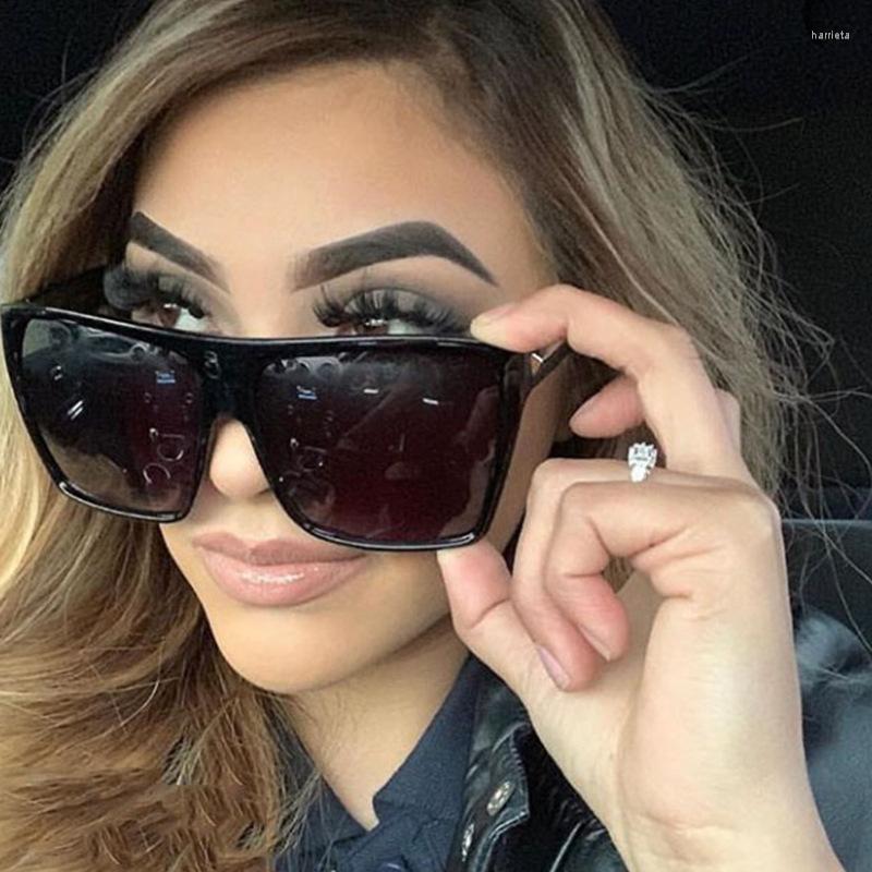 

Sunglasses 2023 Trend Square Women Vintage Oversized Sun Glasses Men Brand Designer Fashion Outdoor UV400 Colored