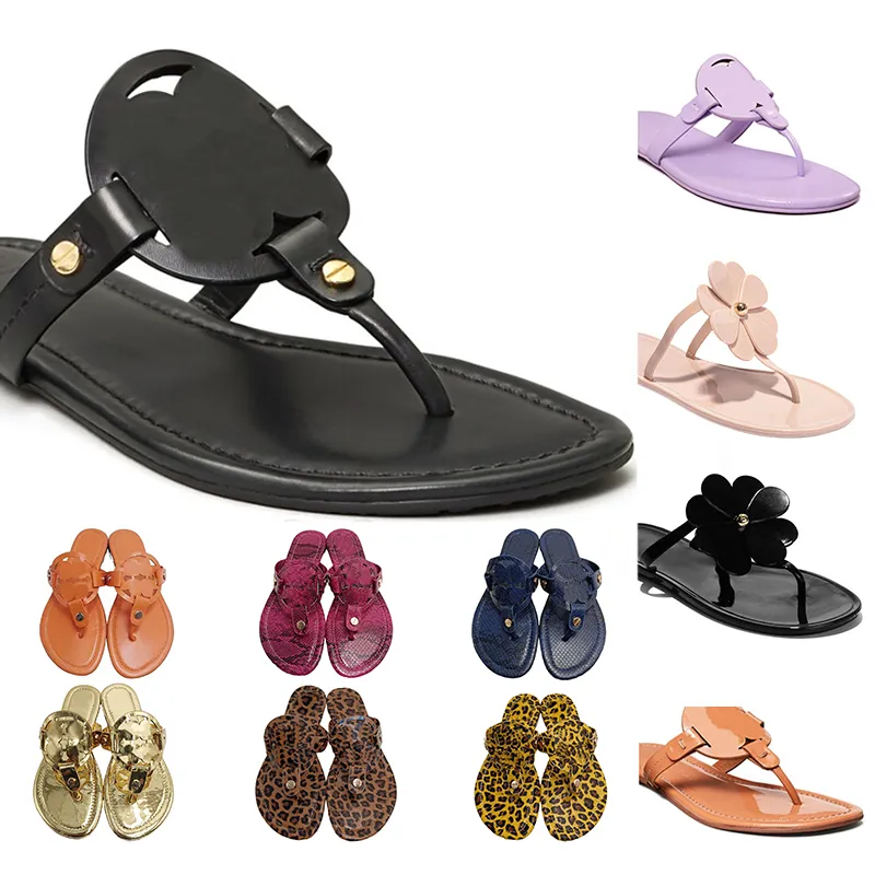 

with dustbag tory sandals designer miller metallic snake embossed leather slides slippers womens white black patent yellow triple pink flip flops ladies size 5.5-9.5