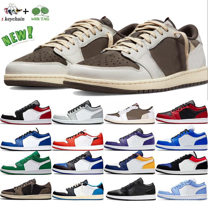 

Discount air Jumpman 1 Low Basketball Shoes for men & women Mocha 1s White Wolf Grey Retro Black Toe women's Fragment SE Silver Toe Game Royal Gym Red men's Sport Sneakers, Pink