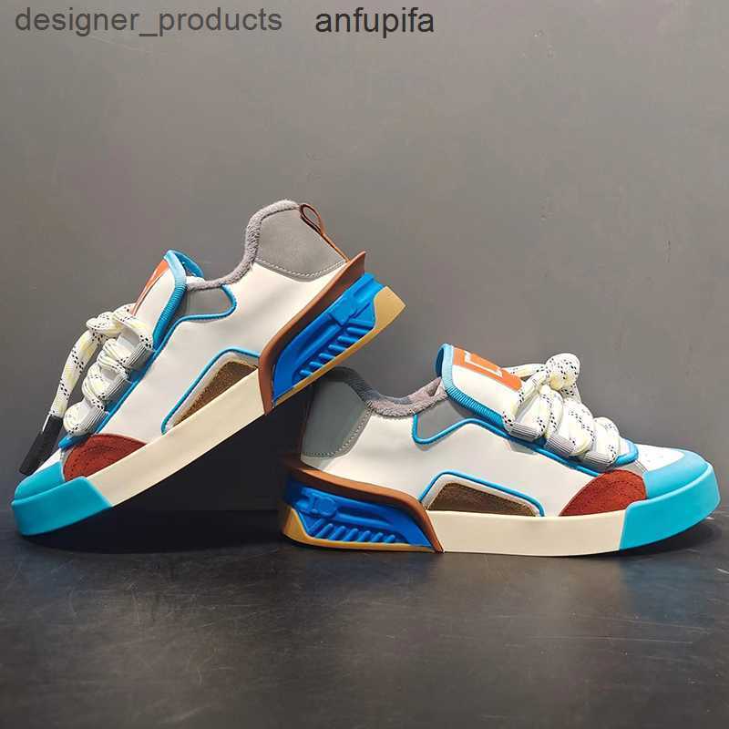 

Designer Casual shoes Luxury brand men's and women's shoes calfskin leather upper stitching suit solid color flat outdoor low top sneakers