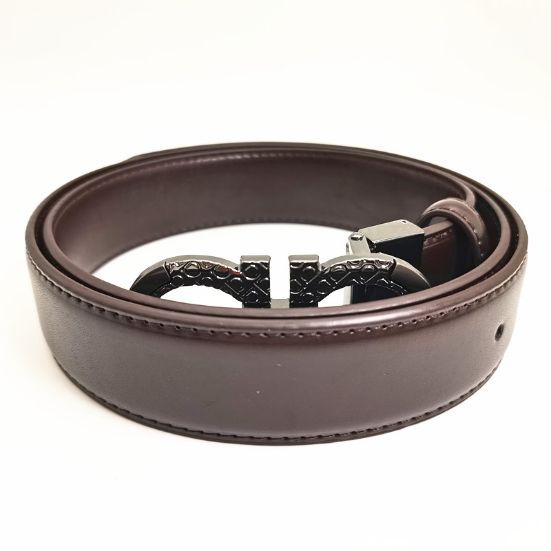 

mens designer belt women belt for men 3.5cm width belts brand smooth buckle fashion top quality genuine leather luxury belt men woman waistband 95-125cm free shipping, Red belt + black buckle