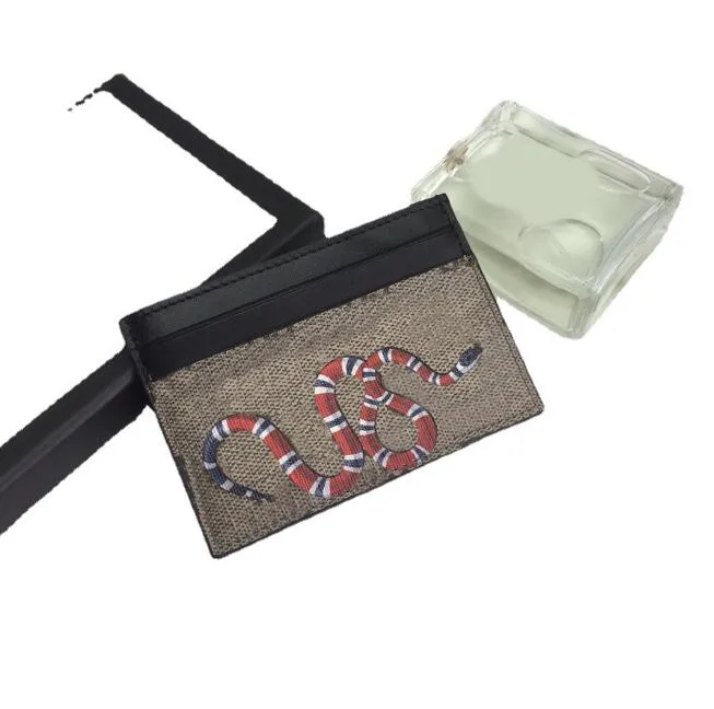 

Black Snake Pattern Wallets Classic Men Coin Purse Women Credit Card Holder Fashion Mini Small Handy Slim Bank Card Holder Designer Wallet, Bee