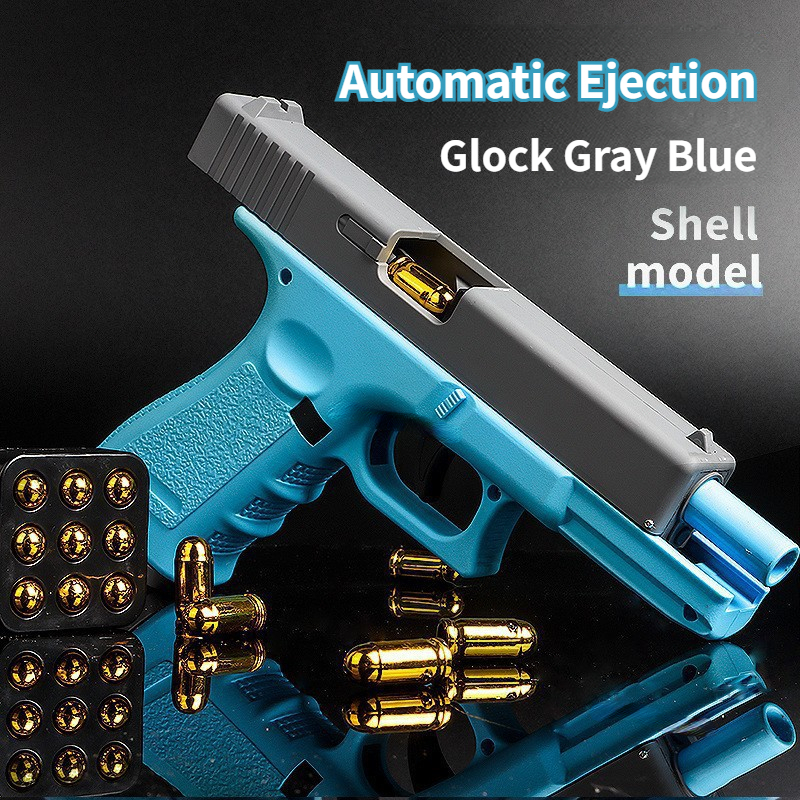 

Adult Gift Children's Outdoor Game Ejection Pistol Plastic Soft Bullet Toy Gun Air Gun Manual Ejection Burst Launcher Model