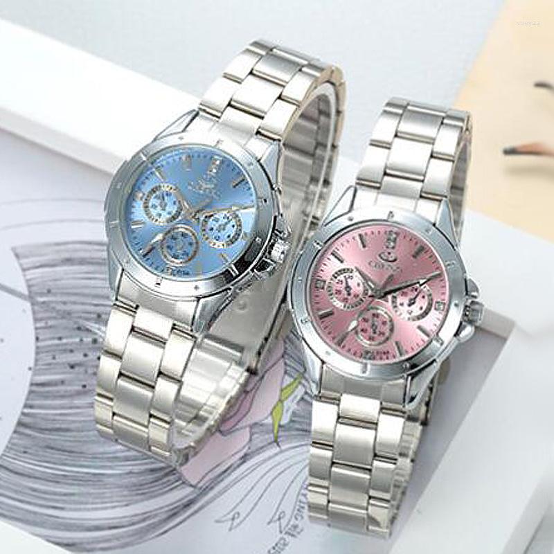 

Wristwatches Chenxi Ladies Watches Casual Women Stainless Steel Band Quartz Gift Dames Horloge Relogio Feminino Hodinky, Pink dial