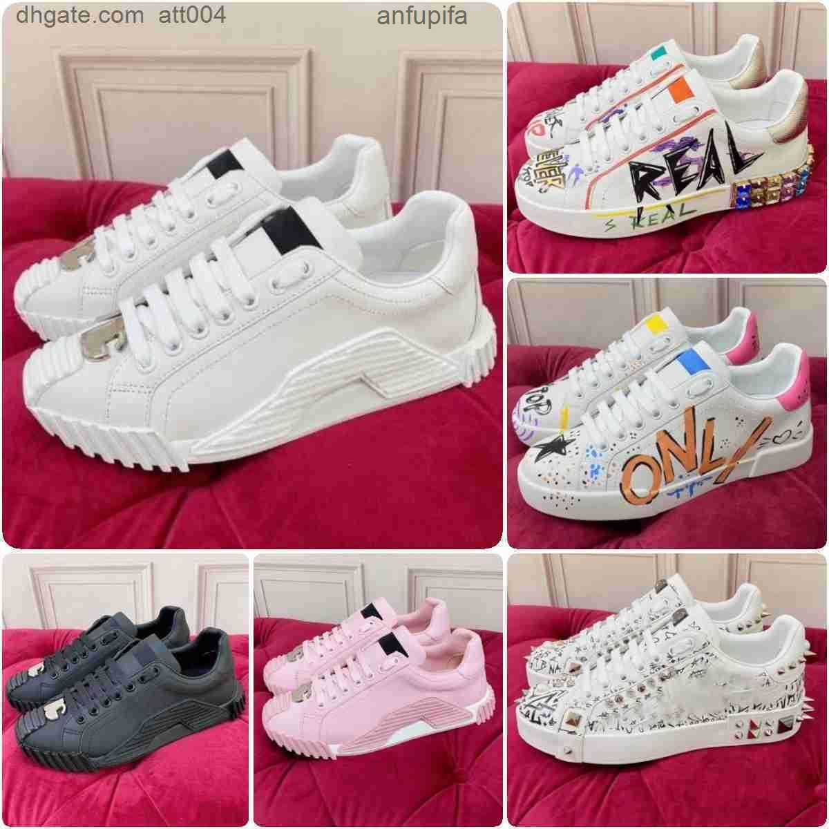 

2023 High Quality Designer Casual Shoes Multi-color Suede Triple Black White Pink Men dg gabana dolce and gabbana Sneakers Floral Animalier Dark Green Trainers, Color35