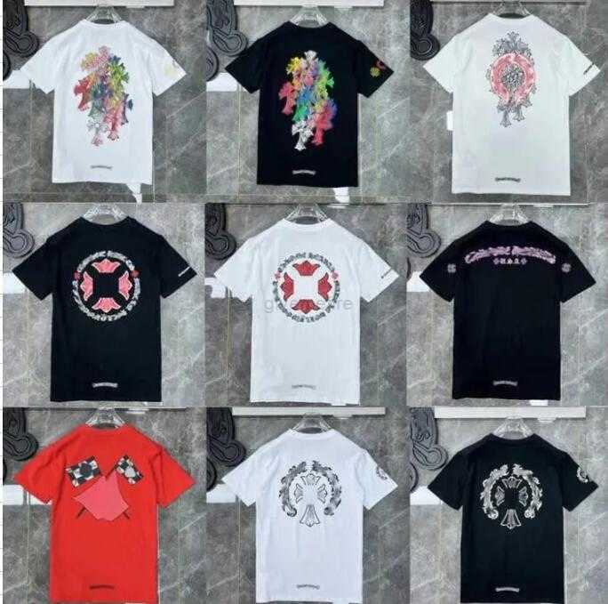 

Classics Mens t Shirts Heart High Quality Brand Crew Neck Chromes Short Sleeves Tops Tees Ch T-shirts Sweater Casual Horseshoe Sanskrit Cross Print Xh9, 16
