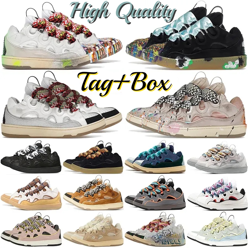 

Designer mesh woven Lace-up shoes style 90s extraordinary sneaker embossed Leather Curb sneakers mens womens nappa calfskin shoe Rubber platform sole, 19