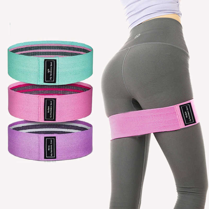 Bandes de résistance Exercice Bandes d'entraînement Sports Pilates Boucle de ceinture de hanche Ceinture de squat Entraînement de fitness Pull Yo