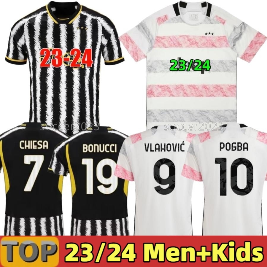 

23 24 Juve OKntus POGBA MILIK McKENNIE soccer jersey VLAHOVIC LOCATELLI DI MARIA CHIESA BONUCCI CUADRADO football shirt Men Kids kit camiseta maglia maillot, 23/24 home aldult player serie a
