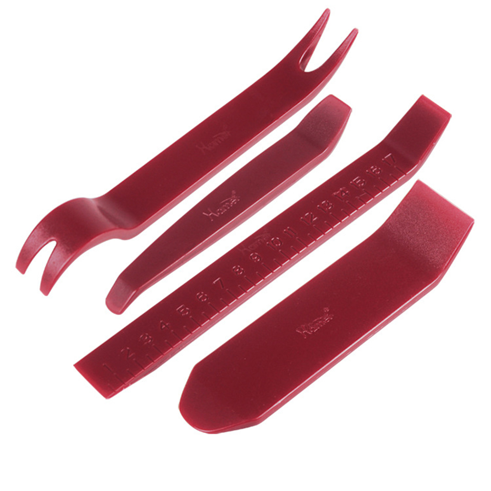 Ensemble d'outils de levier de voiture anti-rayures, 4 pièces de dissolvant de garniture intérieure de tableau de bord en plastique pour un démon