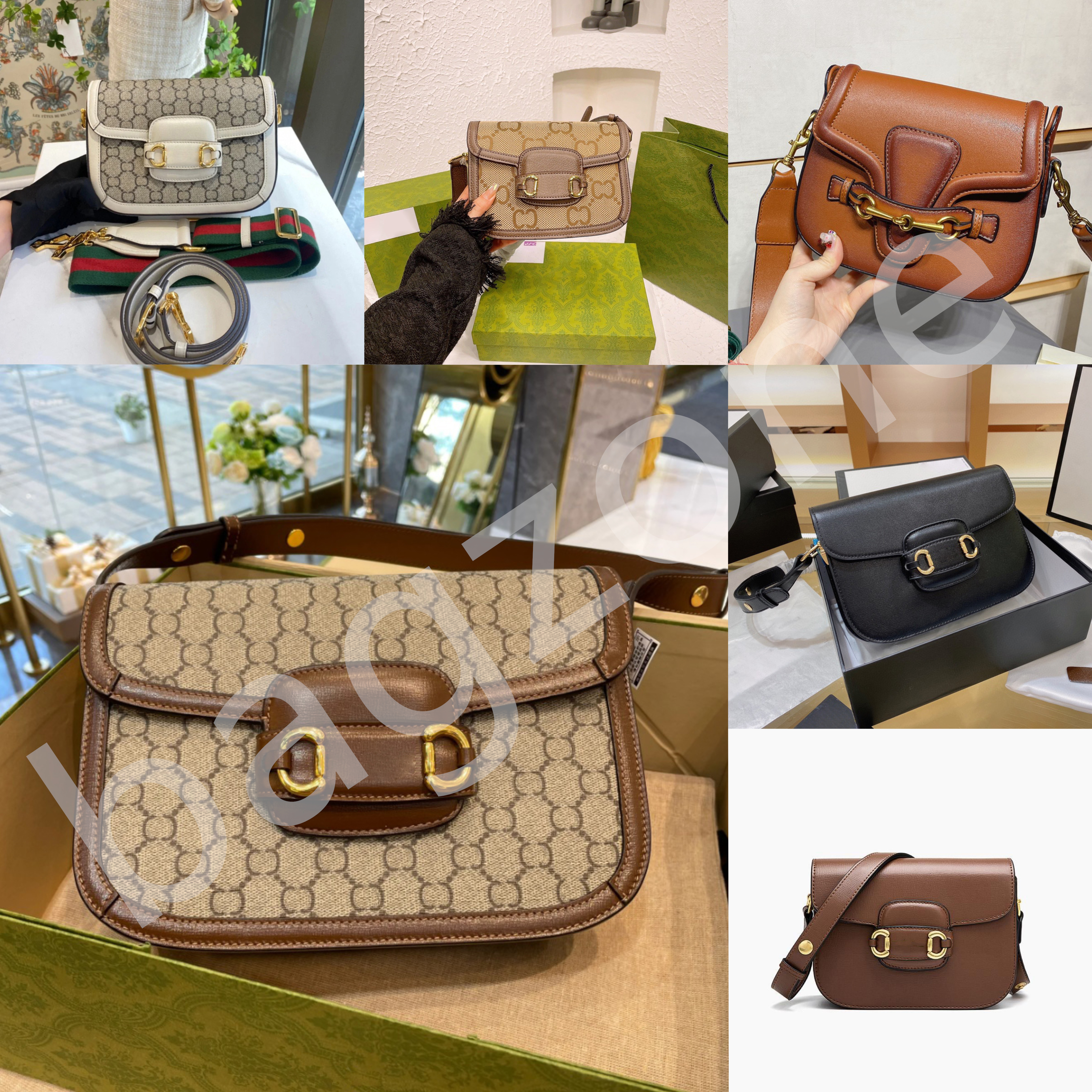 

Horsebit 1955 Luxury Womens Designer Bags Handbags 10a High Quality Leather Classic Saddle Bags Shoulder Bags Fashion Crossbody Wallet Purses Dhgate Bags With Box, 21*18cm