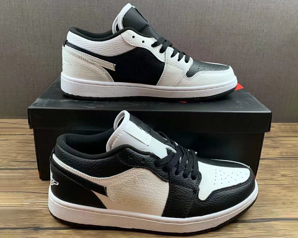 

Jumpman 1 Low 'Invert' basketball shoes 1s Black/White Outdoor Sports Sneaker With Box, #1