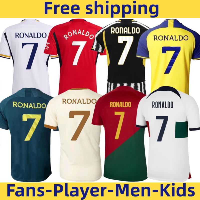 

22/23/24 RonALdOs Fan men PortugalS football shirts reaLs mAdridS Camiseta de Futbol maglia juVentuSs Mans UTDs ai NassrS CR7s Home away soccer jersey