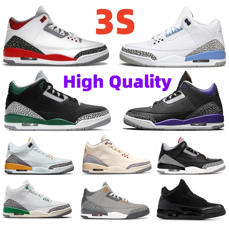 

2023 Jumpman 3 Jorden 3s Basketball Shoes Men Womens Cardinal Fire Red White Cement Black Cat Lucky Green A Ma Maniere Archaeo Brown Wizards Mens Sneakers Trainers, 26