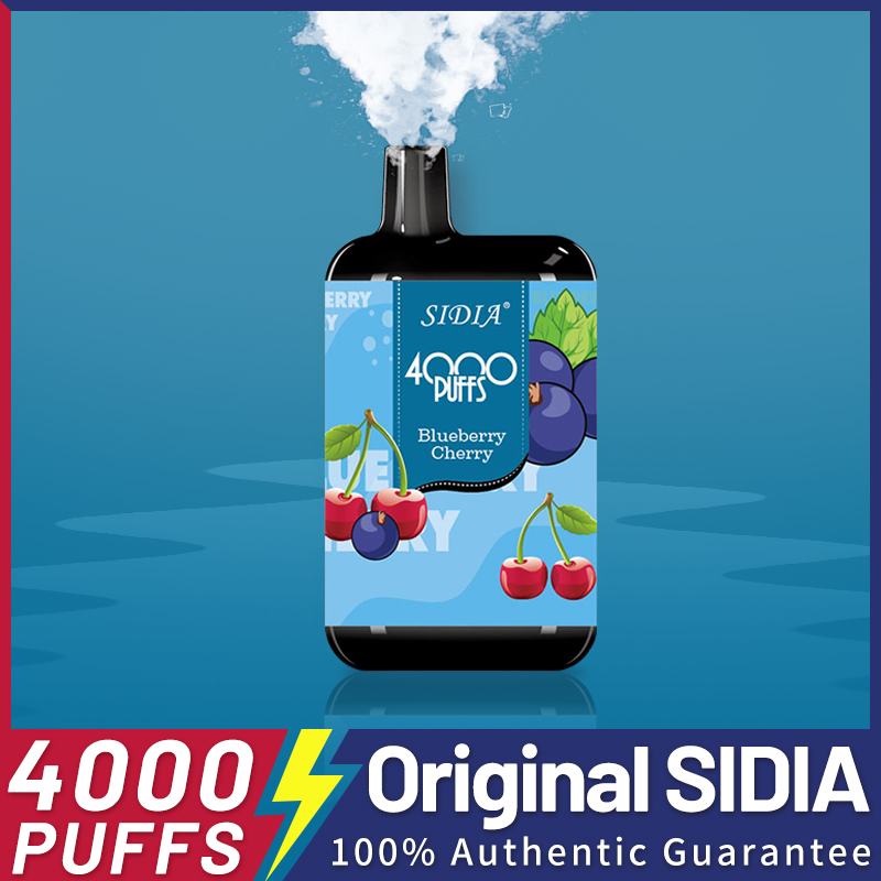 

Original SIDIA puff 4000 Disposable Vape pen Pod Device 4000 puffs Rechargeable 20 options e cigarette